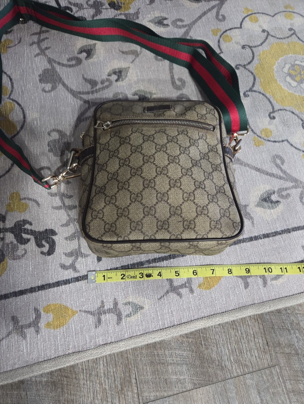 Gucci Vintage Crossbody Bag - Brown Italy Made - Picture 14 of 15
